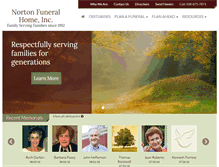 Tablet Screenshot of nortonfuneralhome.com
